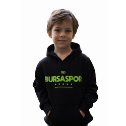 BURSASTORE - Çocuk Sweat Kapşonlu Bursaspor Yıldız Siyah