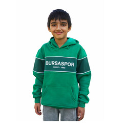 BURSASTORE - Çocuk Sweat Kapşonlu Since 1963 Yeşil