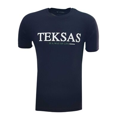 Çocuk T-Shirt 0 Yaka Teksas Siyah