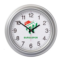 BURSASTORE - Saat Duvar Bursaspor Plastik Kasa (40x40)