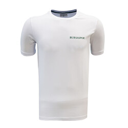 T-Shirt 0 Yaka Bursaspor Beyaz - Thumbnail