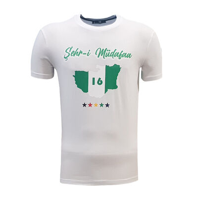T-Shirt 0 Yaka Şehr-i Müdafaa Beyaz