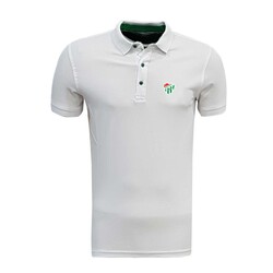 BURSASTORE - T-Shirt Polo Yaka Beyaz Logo