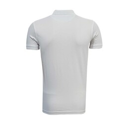 T-Shirt Polo Yaka Beyaz Logo - Thumbnail