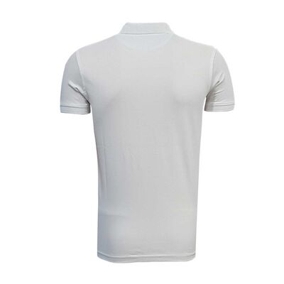 T-Shirt Polo Yaka Beyaz Logo