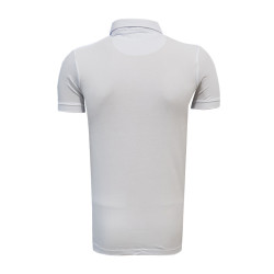 BURSASTORE - T-Shirt Polo Yaka Bs Beyaz (1)